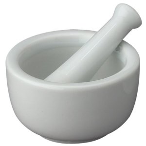 Designed to last a lifetime or longer, a mortar and pestle is essential for grinding seasonings.