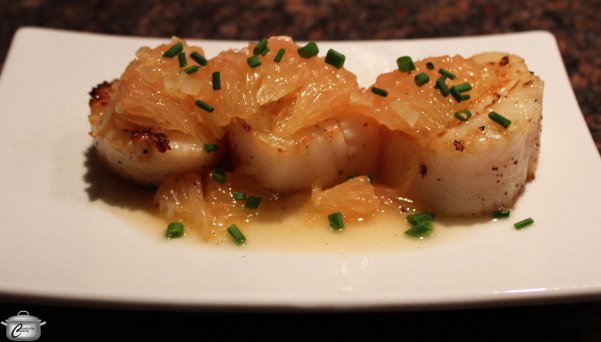 The combination of grapefruit and vanilla blends beautifully with seafood.