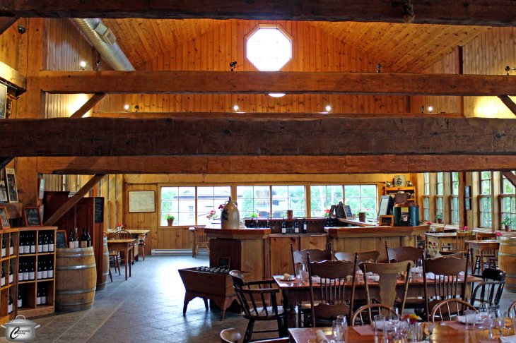 The Grange's beautiful almost-200 year old barn is an incredible setting for wine tastings and other events.