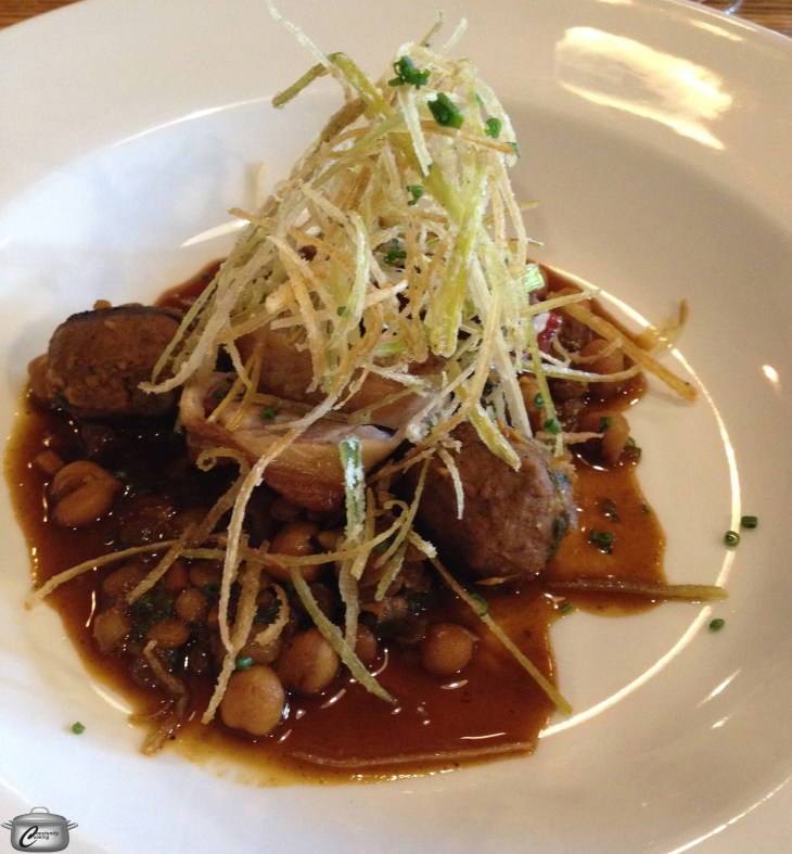 The featured lentil dish at Absinthe is composed of a delightful blend of flavours and textures that just might see you mopping your plate with their terrific house-made foccacia. 