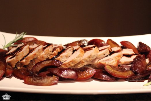 Pork Tenderloin with Roasted Plums