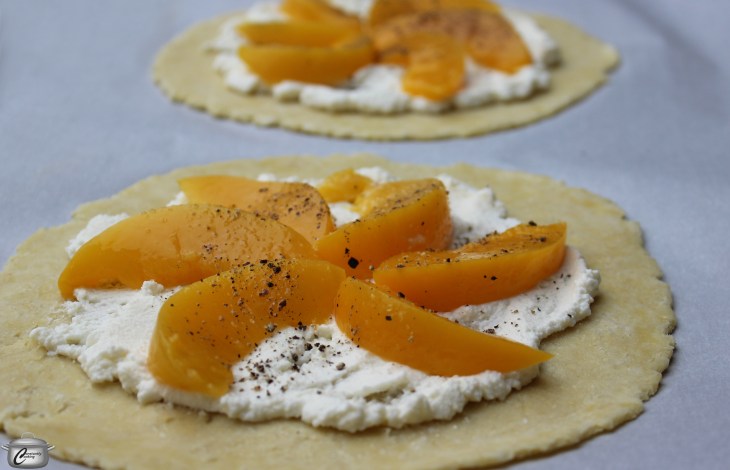Peach Tart in process