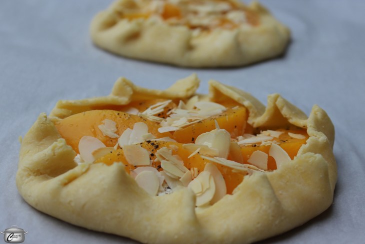 Peach Tart assembled