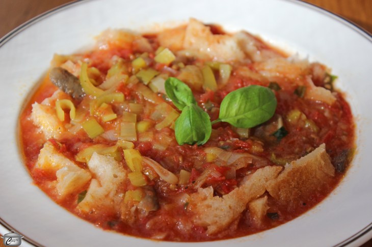 Tuscan Tomato Leek and Bread Soup
