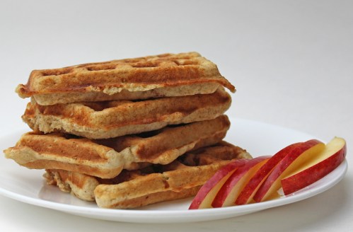 Apple Oatmeal Waffle Muffins