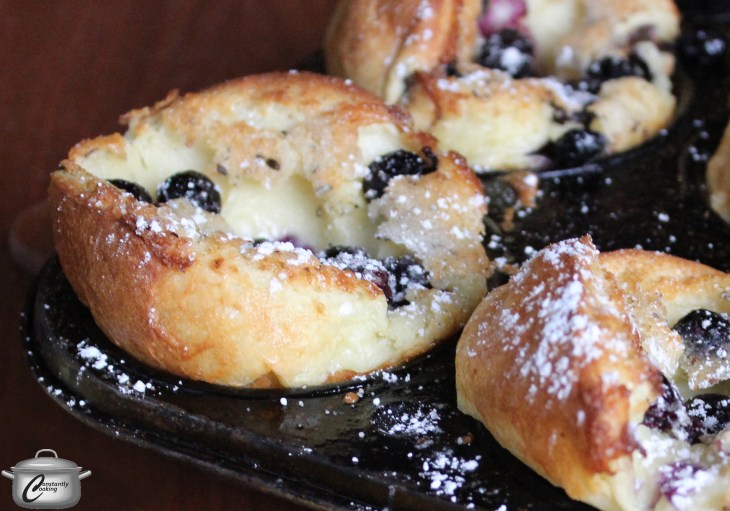 Breakfast Blueberry Popovers