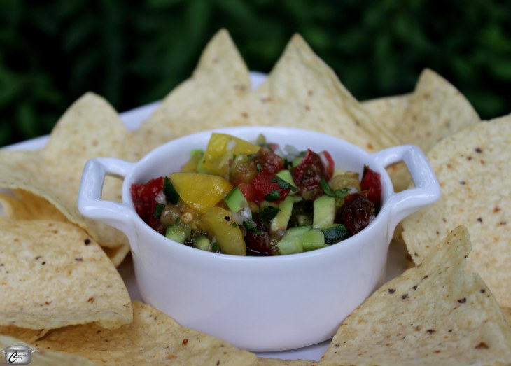 Heirloom tomato salsa