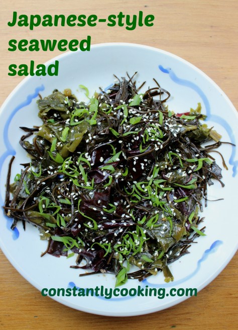 Japanese style seaweed salad