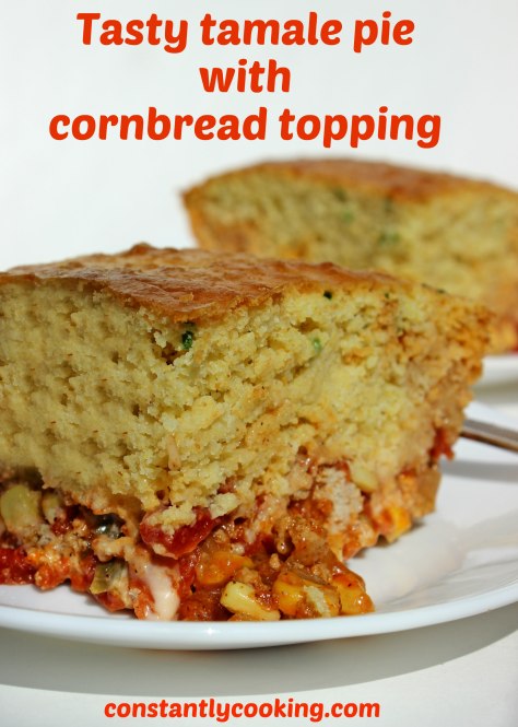 tasty tamale pie with cornbread topping