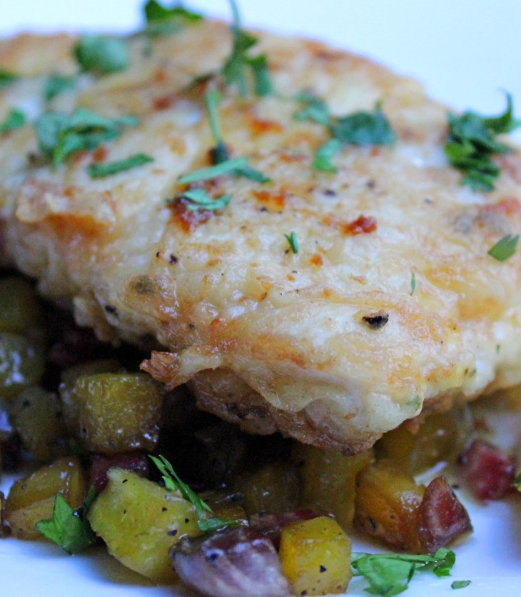 crispy pan fried halibut