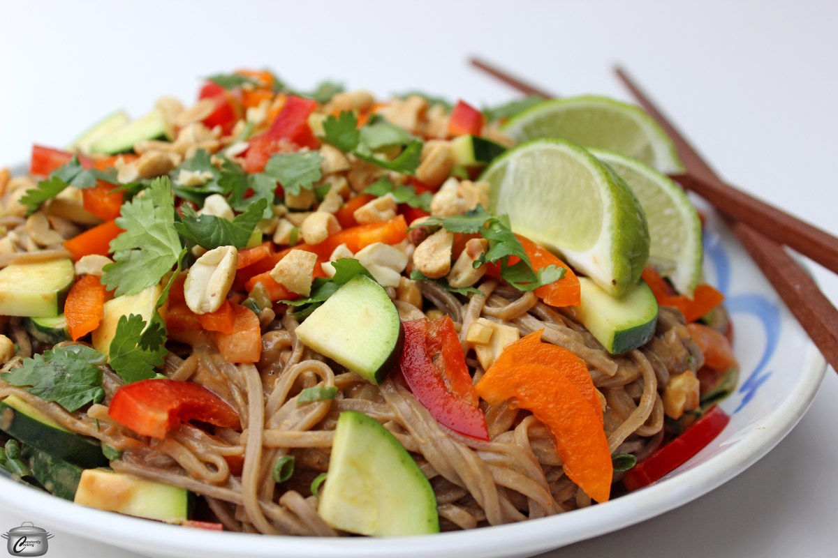 Soba noodle salad with creamy peanut sauce Constantly Cooking with