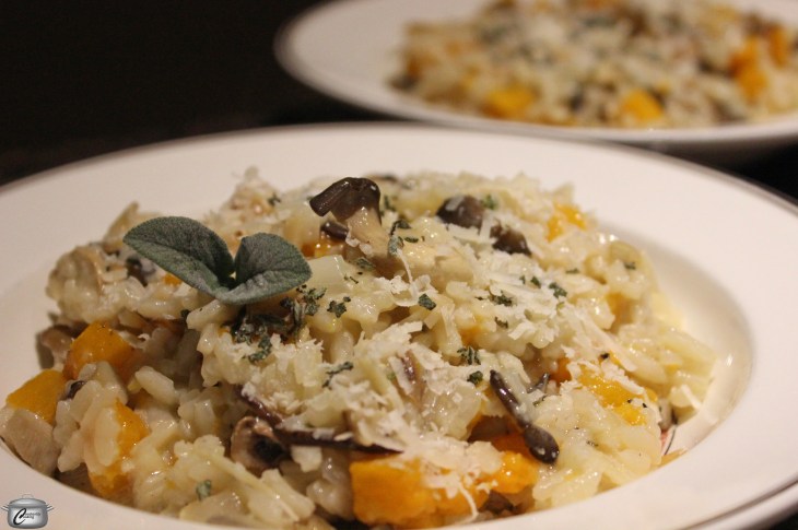 mushroom risotto closeup wm