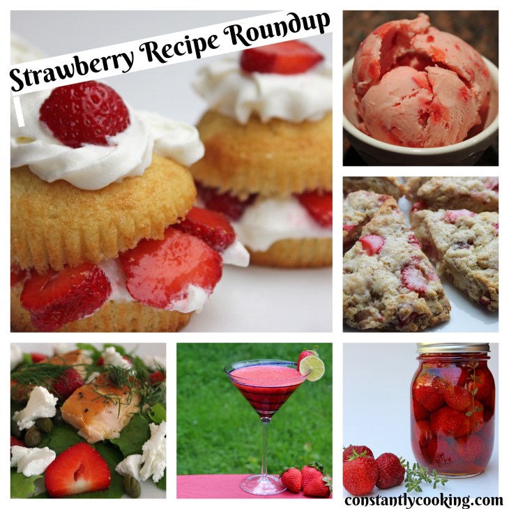 a collection of strawberry recipes