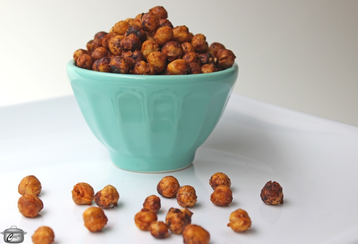roasted chickpeas with chili-lime coating